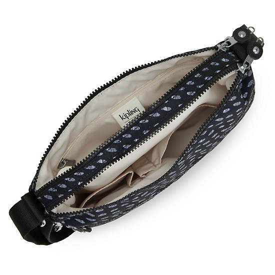 Sacs Crossbody Kipling Alvar Printed Noir Blanche | FR 2145AH